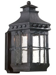 Dover Small Exterior Wall Light in Natural Bronze.
